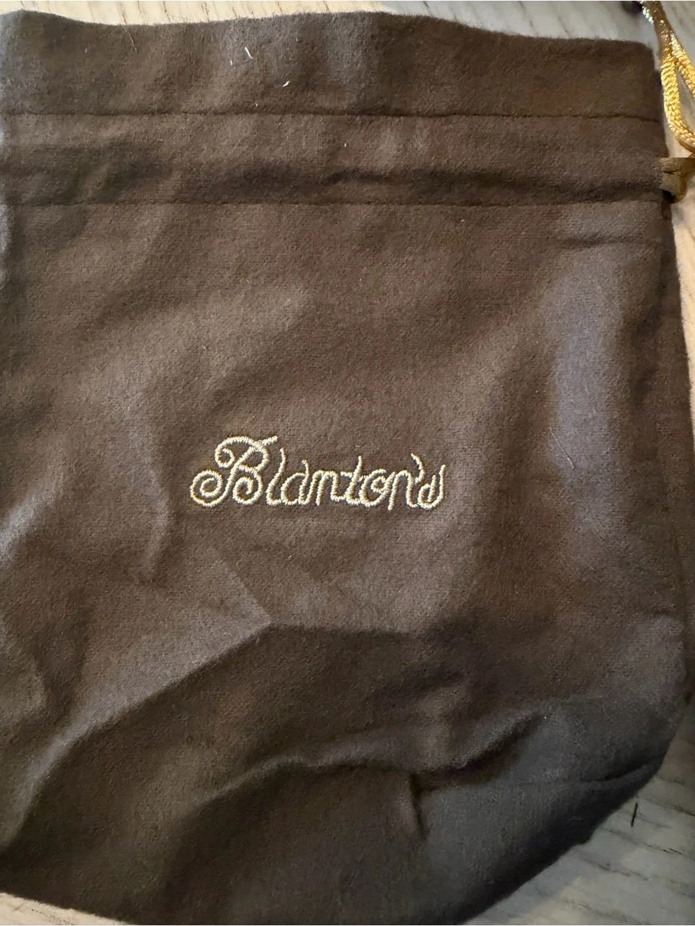 Blantons Single Barrel Bourbon Whiskey box and embroidered pouch set